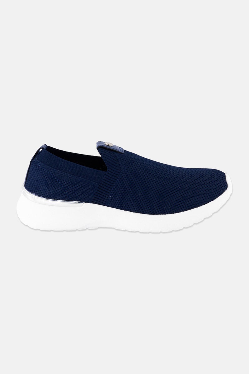 NINE WEST Women Afilla Slip On Casual Shoes, Navy - Image 3