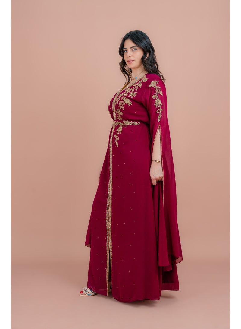 IKKXA Belted Elegant 2-Piece Kaftan  - Image 3
