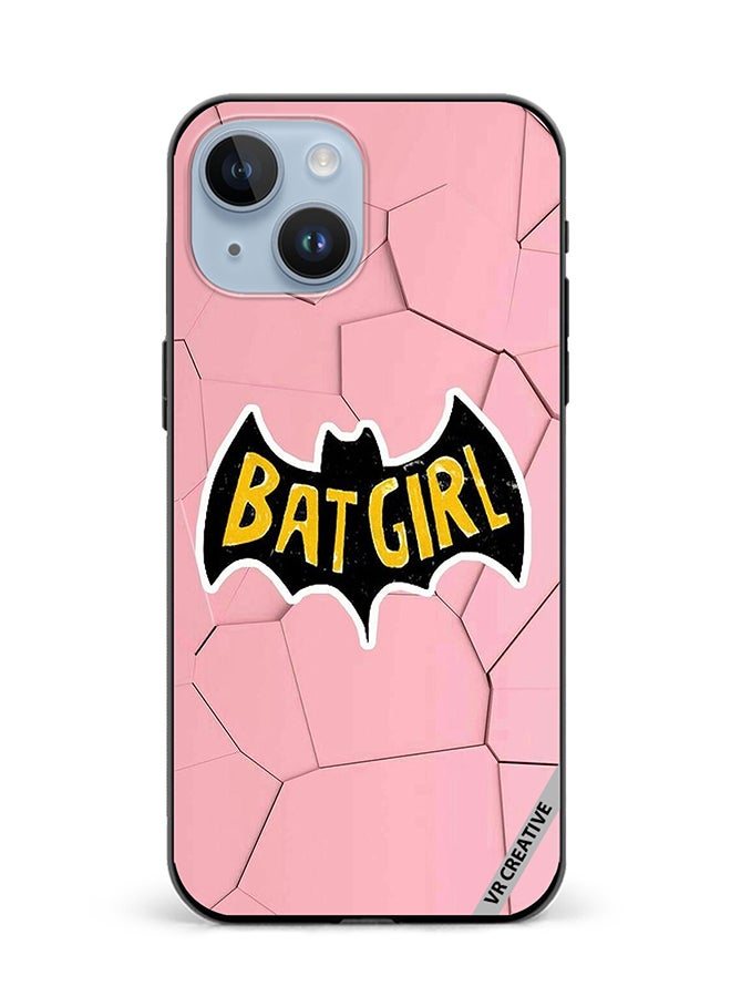 VR CREATIVE Protective Case Cover For Apple iPhone 15 Plus Bat Girl Design Multicolour - Image 1