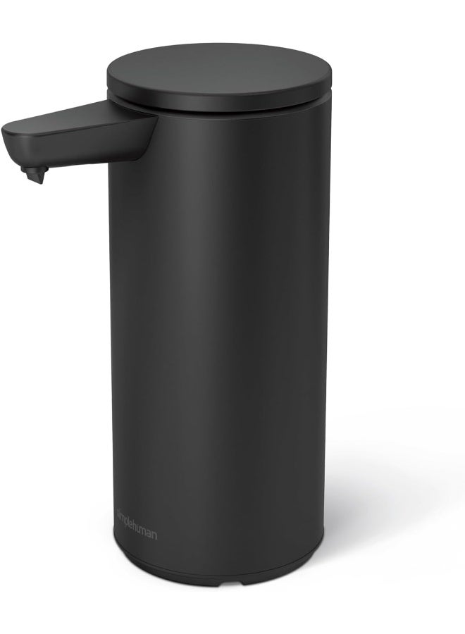 simplehuman simplehuman 9 oz. Touch-Free Automatic Rechargeable Sensor Pump, Matte Black Stainless Steel, 2024 Model  - Image 1