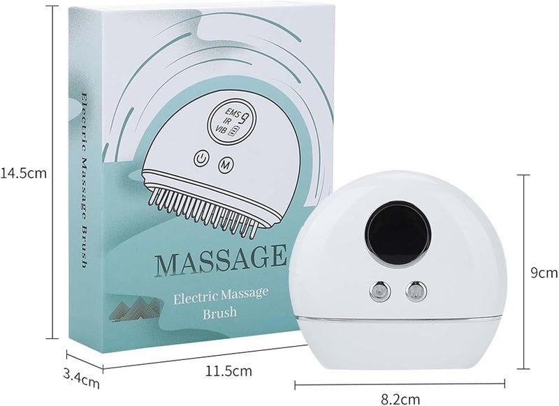 XENGVA Portable Facial Massager Tool | Electric Scalp Massager | Vibration and Heating,Ergonomic Multi-Needle Design Massage Tool | Body Pain Relief With 9 Power Strength and 4 Modes | Tooth Comb Massage Head | Wrinkle Remover Machine for Face |(Multi) - Image 3