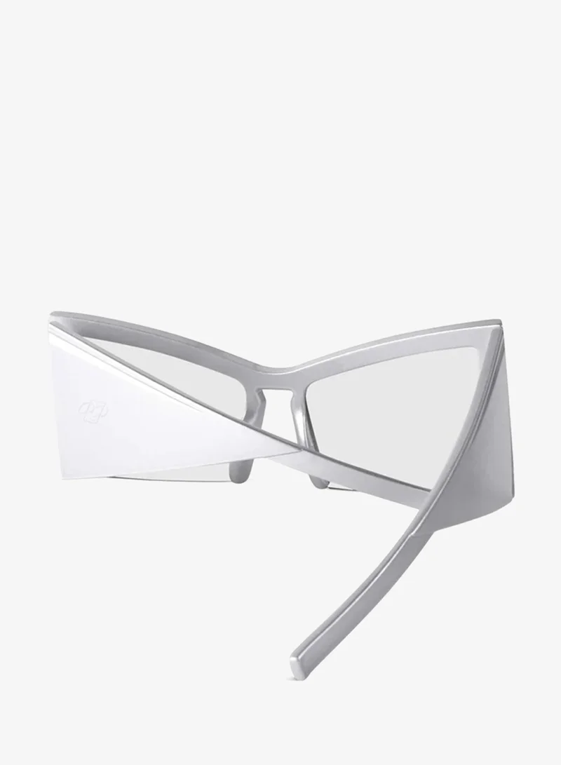 Woggles Red Pappy Stellara Transparent Cateye Sunglasses