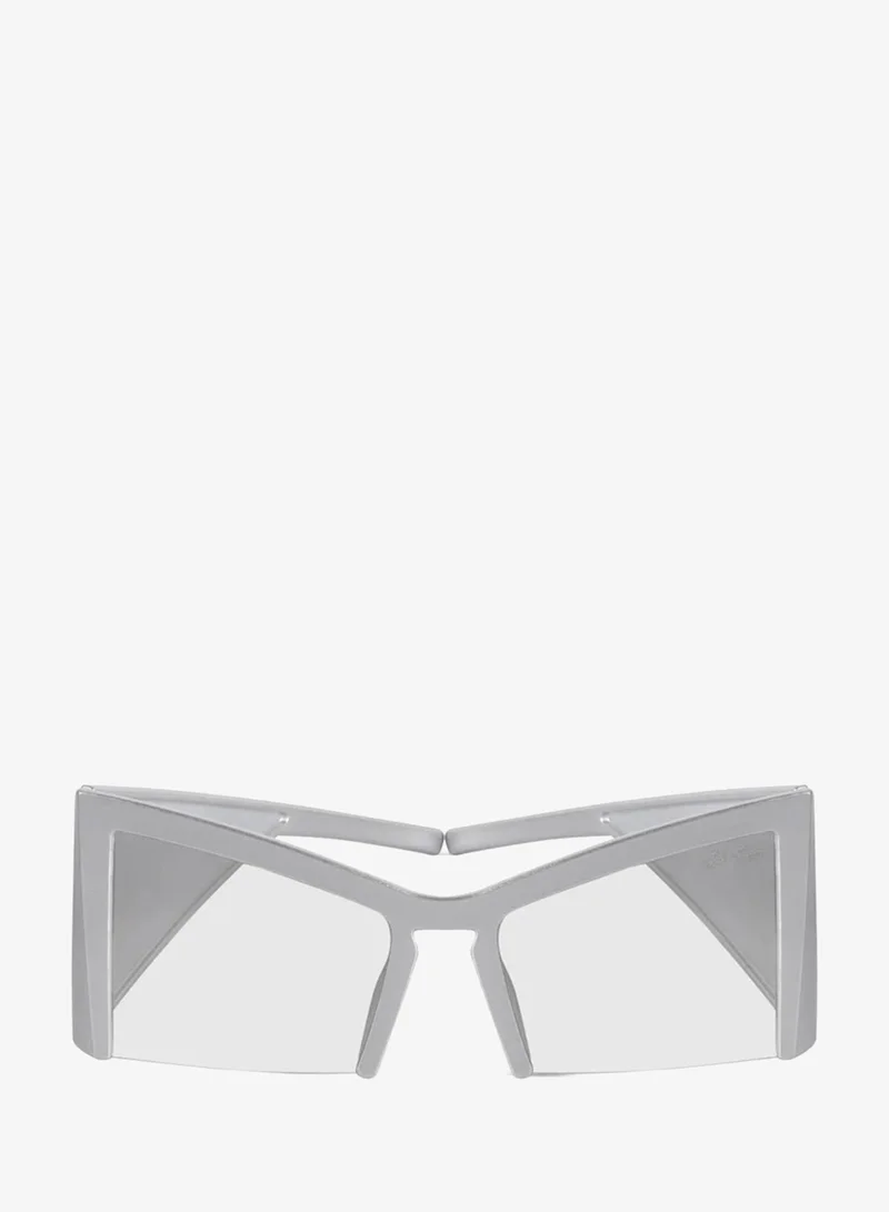 Woggles Red Pappy Stellara Transparent Cateye Sunglasses