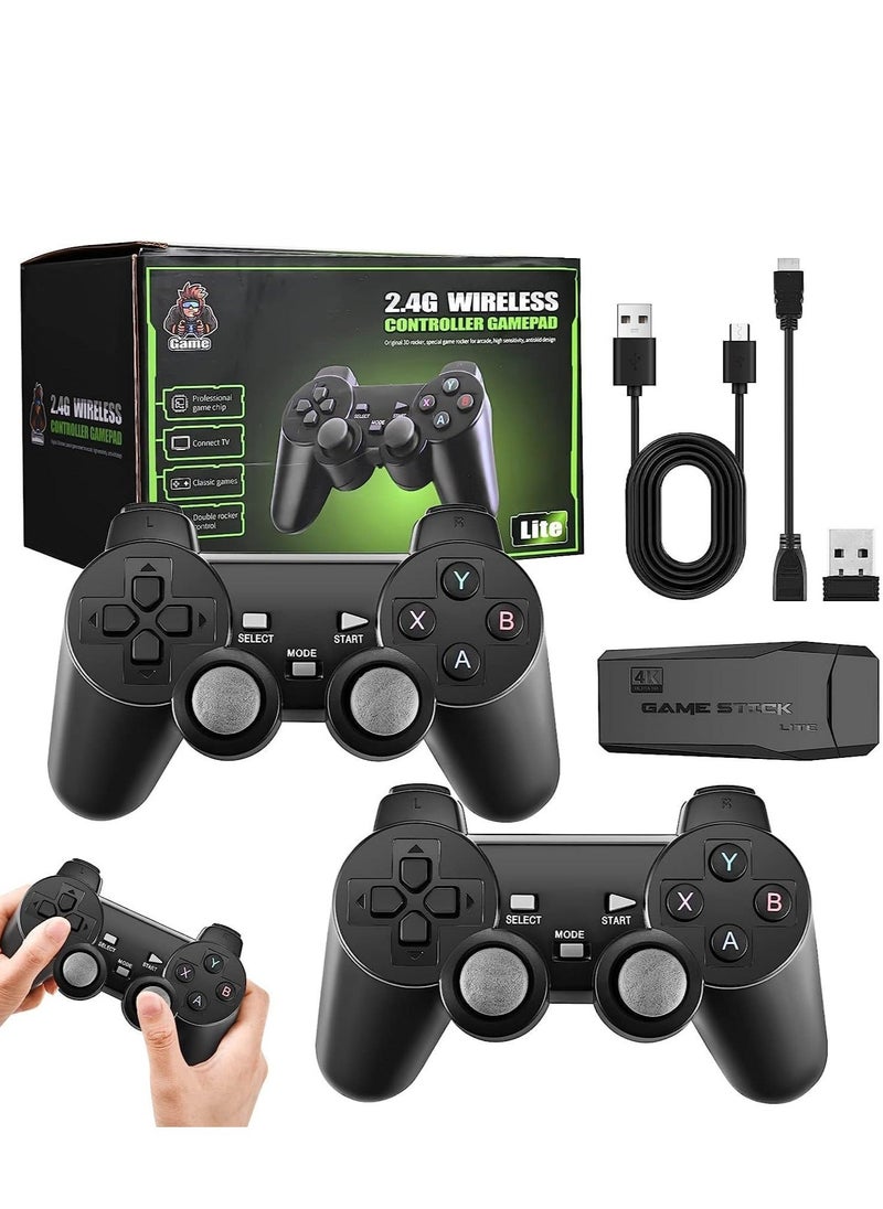 Retro Gaming Console, Nostalgia Stick Game, Wireless Retro Play Game Stick, Plug and Play Video Game Stick Built-in 20000+Games, with Dual 2.4G Wireless Controllers