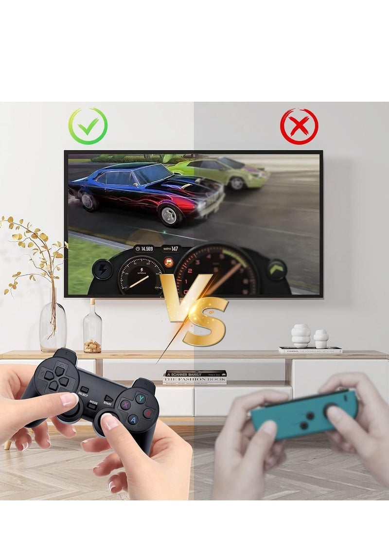 Retro Gaming Console, Nostalgia Stick Game, Wireless Retro Play Game Stick, Plug and Play Video Game Stick Built-in 20000+Games, with Dual 2.4G Wireless Controllers