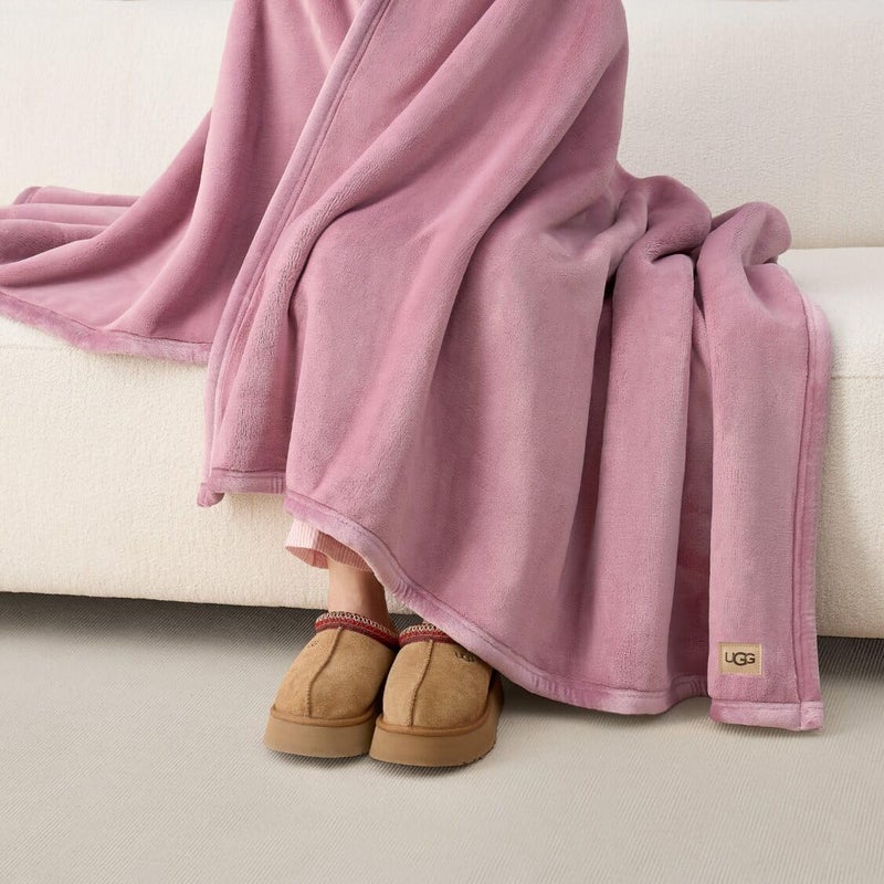 UGG Coco Plush Throw Blanket â€“ Cozy Soft Fleece Heavy Blanket for Couch, Bed or Chair, Housewarming Gift for Women, Bedroom or Living Room Decor, 50" x 70" (Dusty Orchid, Throw) - Image 3