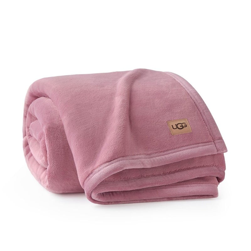 UGG Coco Plush Throw Blanket â€“ Cozy Soft Fleece Heavy Blanket for Couch, Bed or Chair, Housewarming Gift for Women, Bedroom or Living Room Decor, 50" x 70" (Dusty Orchid, Throw) - Image 1