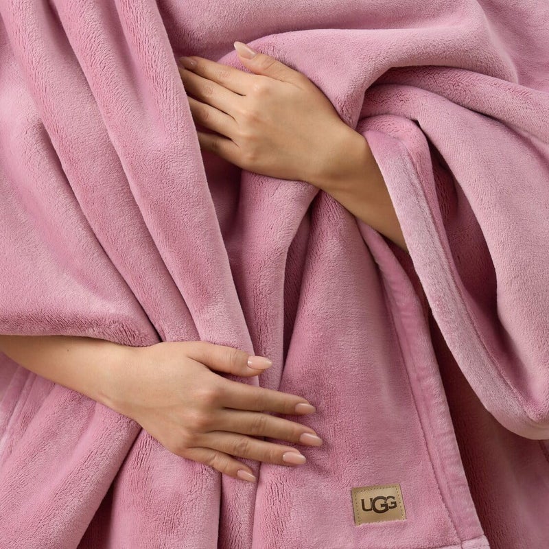 UGG Coco Plush Throw Blanket â€“ Cozy Soft Fleece Heavy Blanket for Couch, Bed or Chair, Housewarming Gift for Women, Bedroom or Living Room Decor, 50" x 70" (Dusty Orchid, Throw) - Image 5