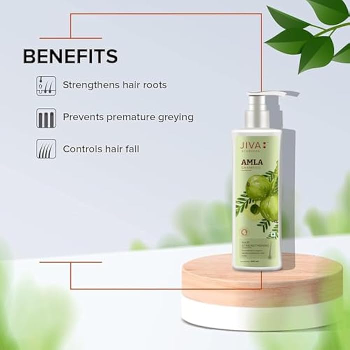 Jiva Ayurveda Amla Shampoo - 200 ml | Herbal Hair Growth Support & Scalp Cleanser | Natural Vitamin C for Stronger Roots & Shine | Sulfate-Free & Paraben-Free | Suitable for All Hair Types - Image 4