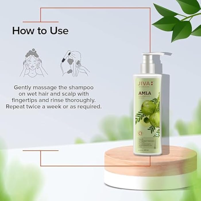 Jiva Ayurveda Amla Shampoo - 200 ml | Herbal Hair Growth Support & Scalp Cleanser | Natural Vitamin C for Stronger Roots & Shine | Sulfate-Free & Paraben-Free | Suitable for All Hair Types - Image 5