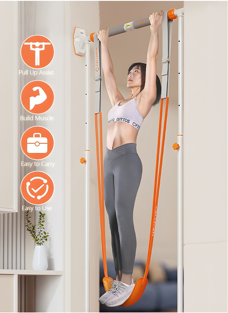 GROIC Pull Up Assistance Bands,Assist Band System Adjustable Anti Snap Chin Up Assistance Elastic Resistance Band,Heavy Duty Resistance Band,Exercise Band for Chin-up Workout, Body Stretching  - Image 4