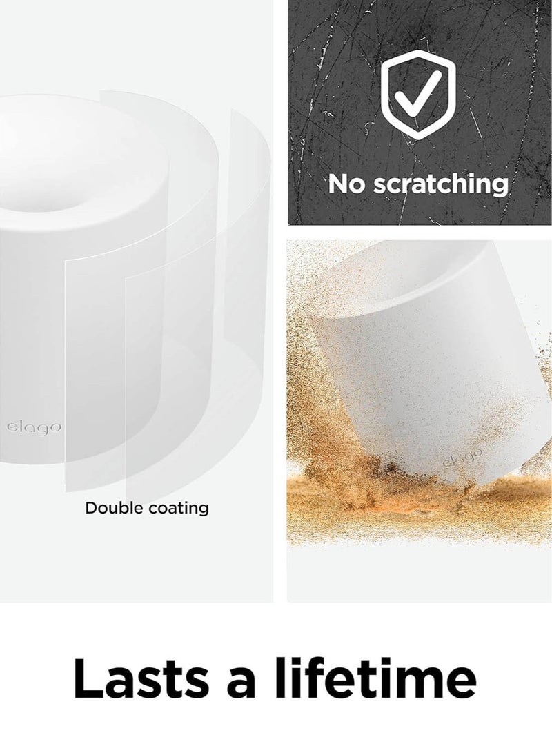 Elago Silicone Stand Compatible with Apple Pencil (1st and 2nd Generation), Apple Pencil (USB-C) and Any Tablet Stylus Pen with or Without Case or Sleeve, Durable Holder - White - Image 4