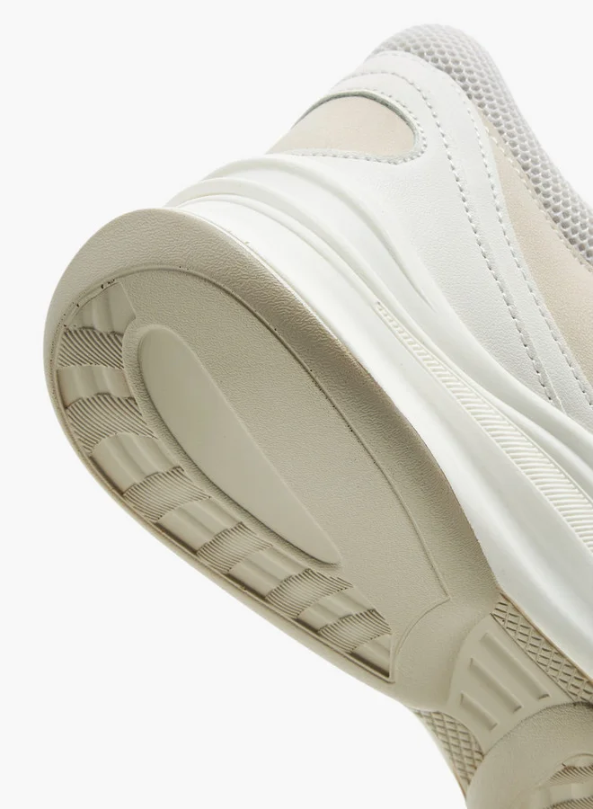 Flora Bella By Shoexpress Panelled Lace-Up Sneakers