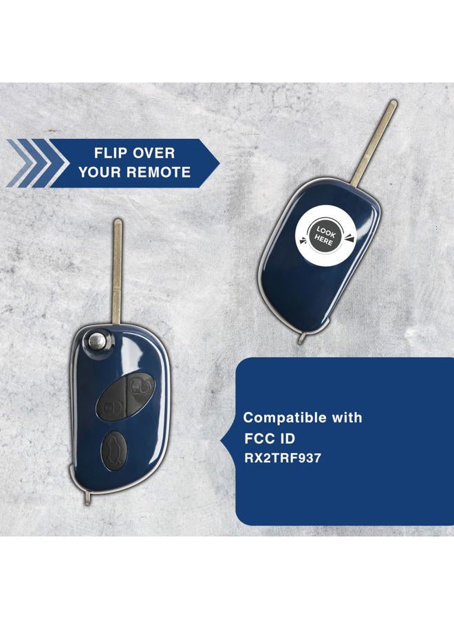 KeylessOption 2x Keyless Option Remote Flip Key Fob 3btn for Maserati GranTurismo Quattroporte (RX2TRF937) - Image 5