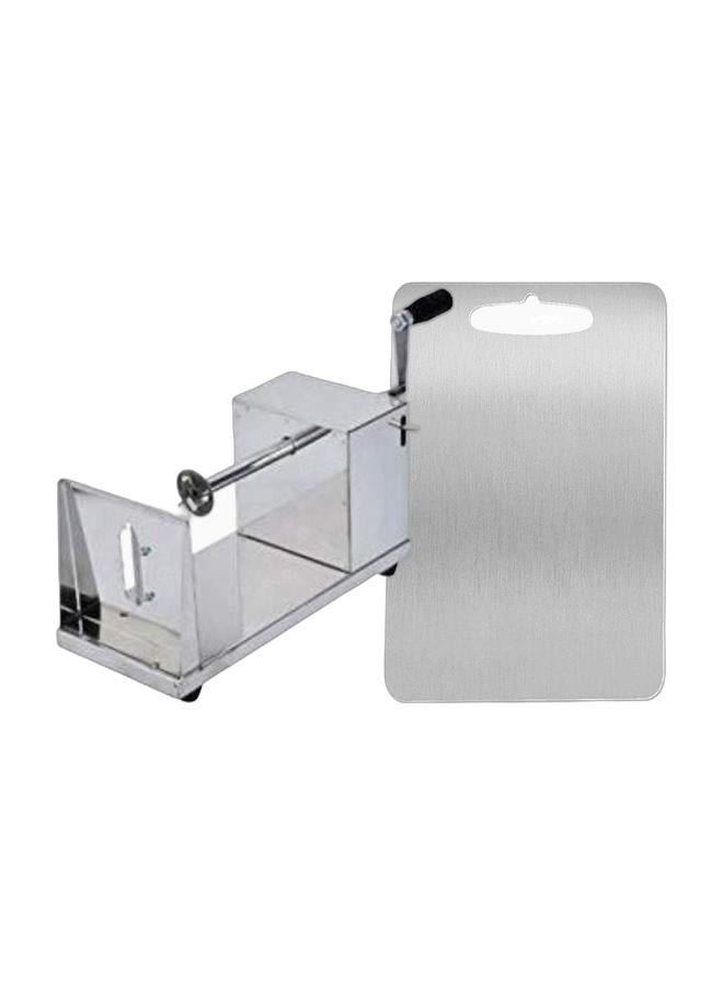 : مجموعة طقم تقطيع البطاطس ولوح التقطيع من الفولاذ المقاوم للصدأ - Image 1