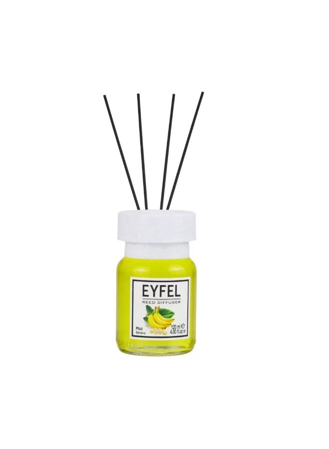 EYFEL Eyfel Reed Diffuser Muz Banana Perfume Aroma Home Fragrance- 120ml  - Image 2