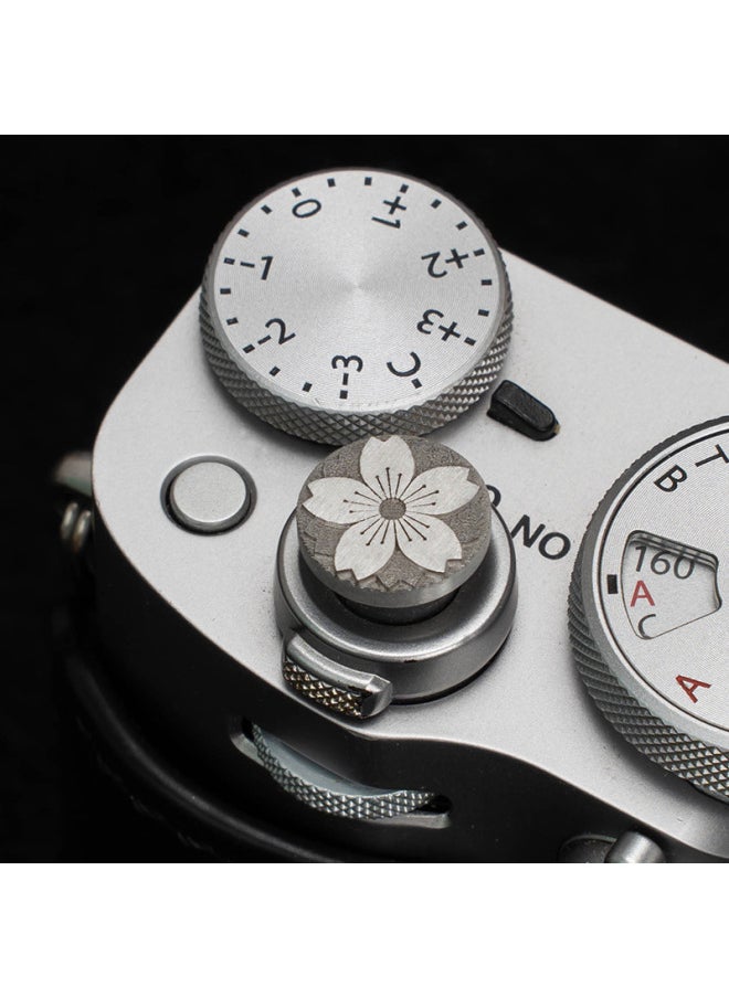 Generic - Suitable For Camera Xm5 Shutter Button Fuji Xt30 Second Generation Xt5x100vi Hot Boot Cover Nikon Leica Accessories-Color:Adhesive Shutter Button—aluminum Alloy - Image 1