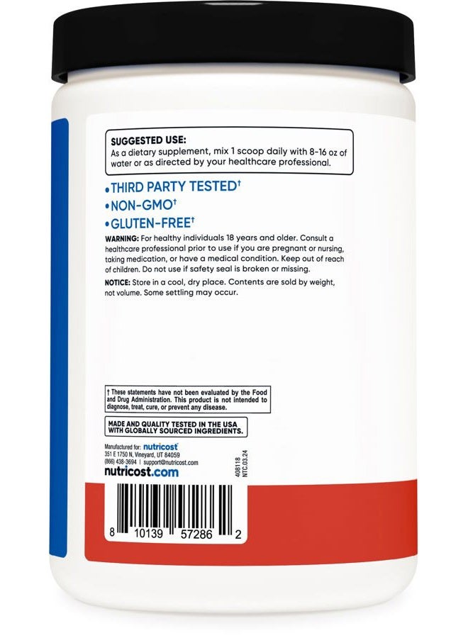 Nutricost BCAA + Hydration Powder (Tropical Punch) 30 Servings - Branched Chain Amino Acids with Hydration Complex - Gluten-Free, Non-GMO - Image 4