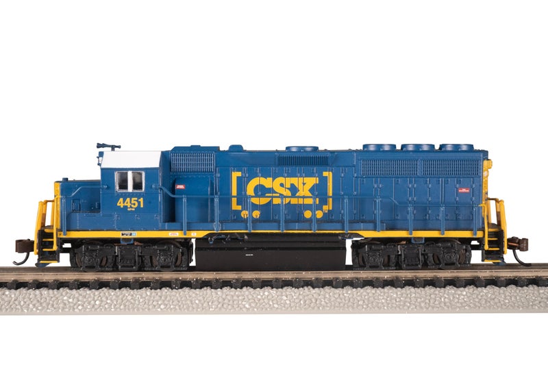 Bachmann Med Gp-40 Locomotive With Operating Headlight - SCÂ® #4451 - Ham N Scale Diesel Locomotive, Prototypical Blue - Image 2
