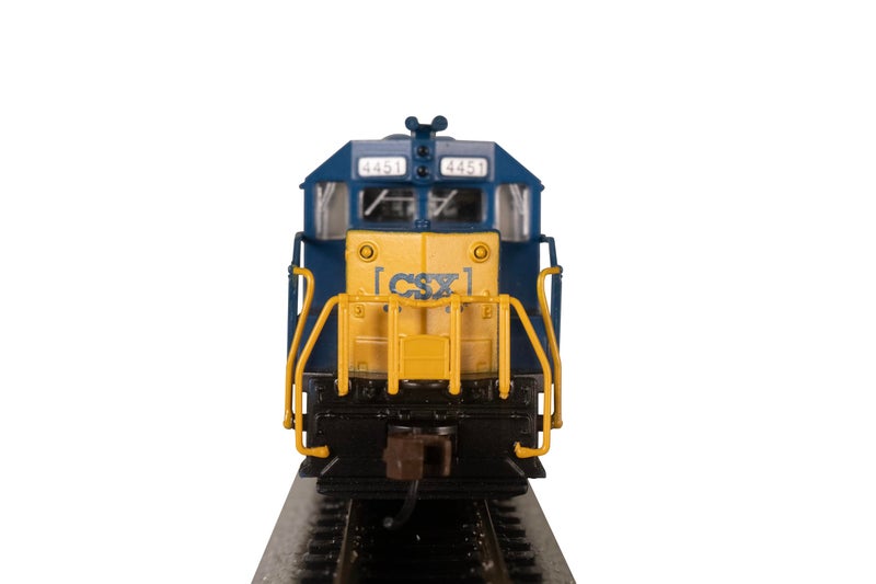Bachmann Med Gp-40 Locomotive With Operating Headlight - SCÂ® #4451 - Ham N Scale Diesel Locomotive, Prototypical Blue - Image 3