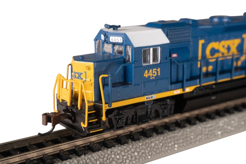 Bachmann Med Gp-40 Locomotive With Operating Headlight - SCÂ® #4451 - Ham N Scale Diesel Locomotive, Prototypical Blue - Image 1
