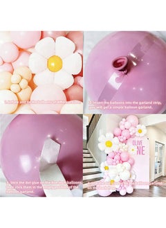 Zeemey 119-pcs Chrysanthemum Pink White Latex Decorative Balloon Arch Garland Set - Perfect for Graduation Baby Shower Wedding Birthday Bachelorette Party  - Image 5