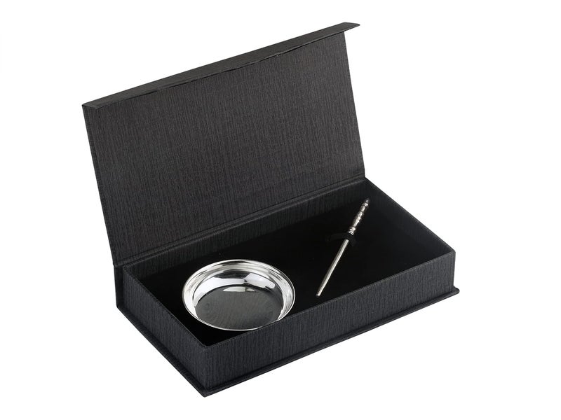 PRD CARATCAFE 925 Silver Stick Plate Combo for Tilak Forehead Chandan Kumkum Roli Tikka in Pooja Or Ghutti - Image 4