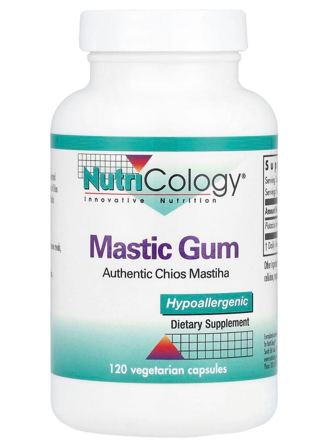 Nutricology صمغ الماستيك 120 كبسولة نباتية