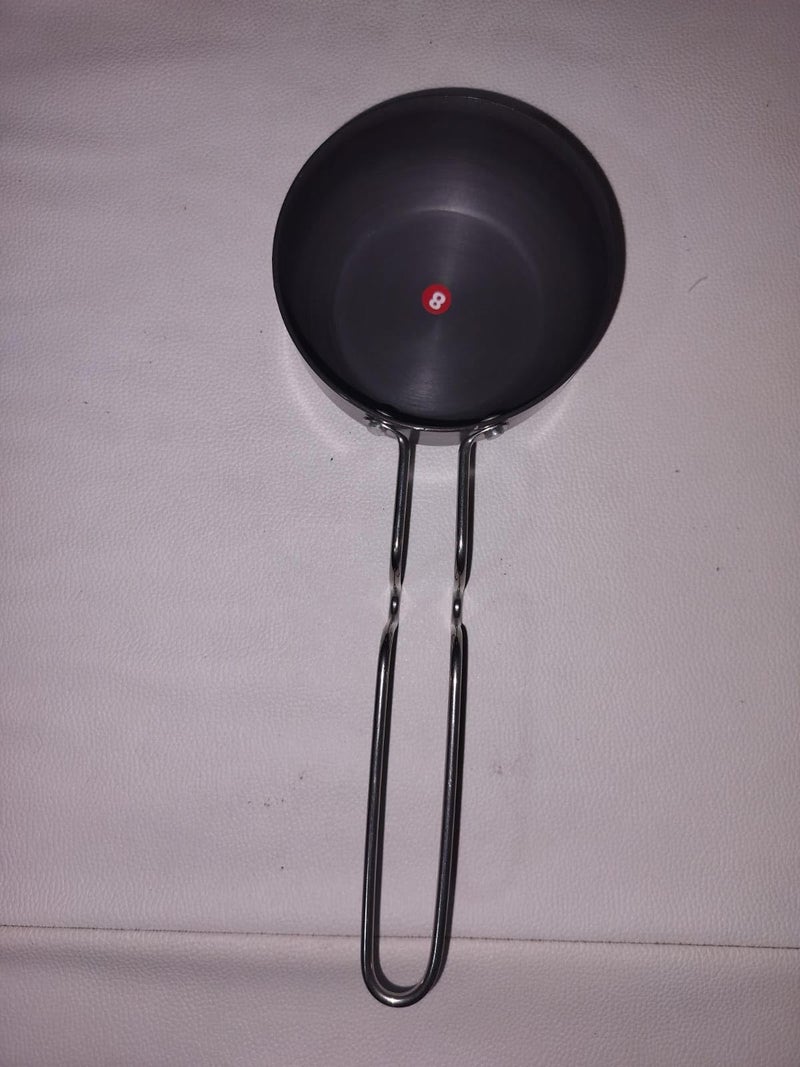 Non - Stick Tadka Pan with SS Handle | Flame Safe | Gas Stove Safe -1PC Black.  - Image 2