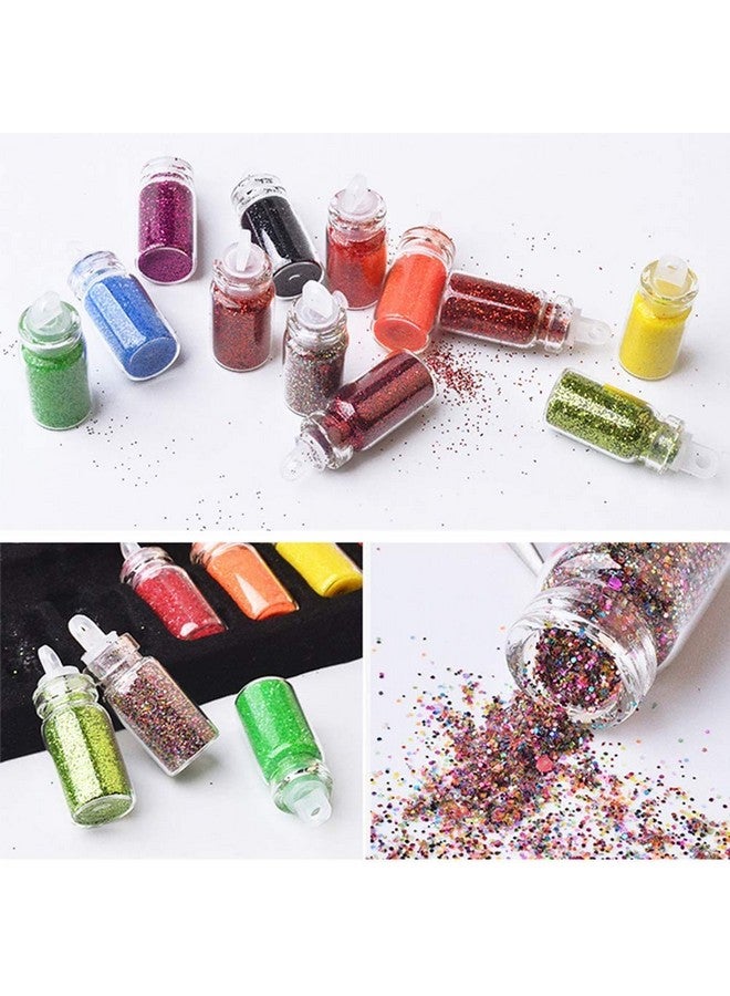 Belicia 48 Colors Holographic Chunky Glitter, Nail Glitter Body For Festive Makeup,Eyes,Hair, Body,Nail,Crafts - Image 4