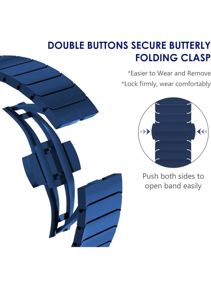 For Apple Watch Ultra 8/7 Generation 42/44/45mm Metal Strap With TPU Plating Case Suit