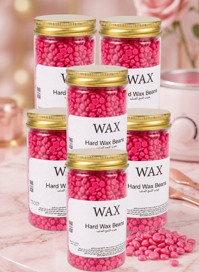 Wax 6 Pieces Hard Wax Beans Pink - Image 1