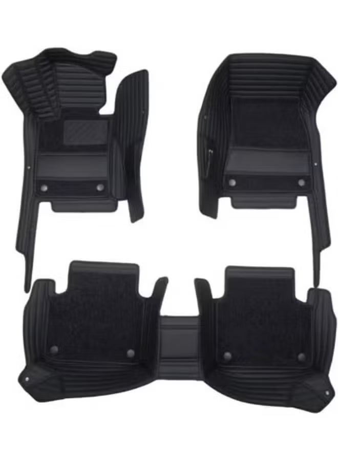 دواسات سيارة 9D جلد فاخر - متوافقة مع نيسان قشقاي (2014-2022) - حماية كاملة مزدوجة الطبقات - مقاومة للماء والأتربة - Image 1