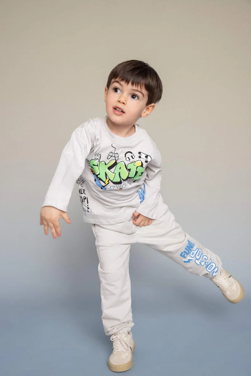 DeFacto Baby Boy Baggy Fit Printed Trousers