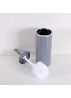 بريمانوفا لينوكس فرشاة الحمام مع حامل بلاستيك بلمسة لامعة رمادي 33 x 10.5 x 10.5 سم  - Image 2