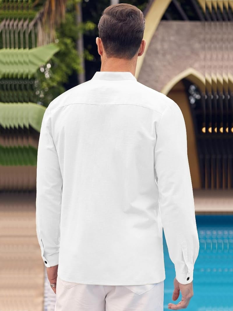 Bellstone Men's Solid Cotton Shirt | Casual | Plain | Full Sleeve | Summer-Regular Fit| Men Stylish Shirt | Everyday Formal Wear |Soft Breathable Fabric | Everyday Smart Casual Wear - Image 2
