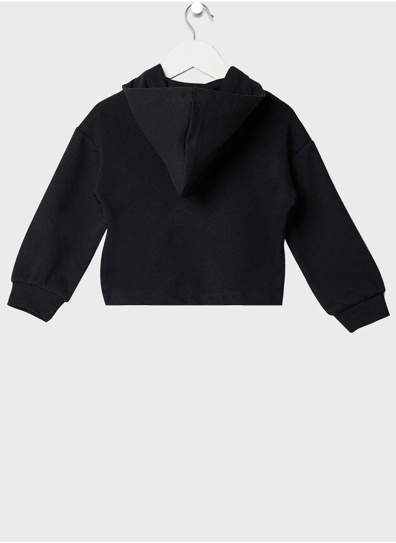ONLY Kids Ruffle Detail Zip-Up Hoodie