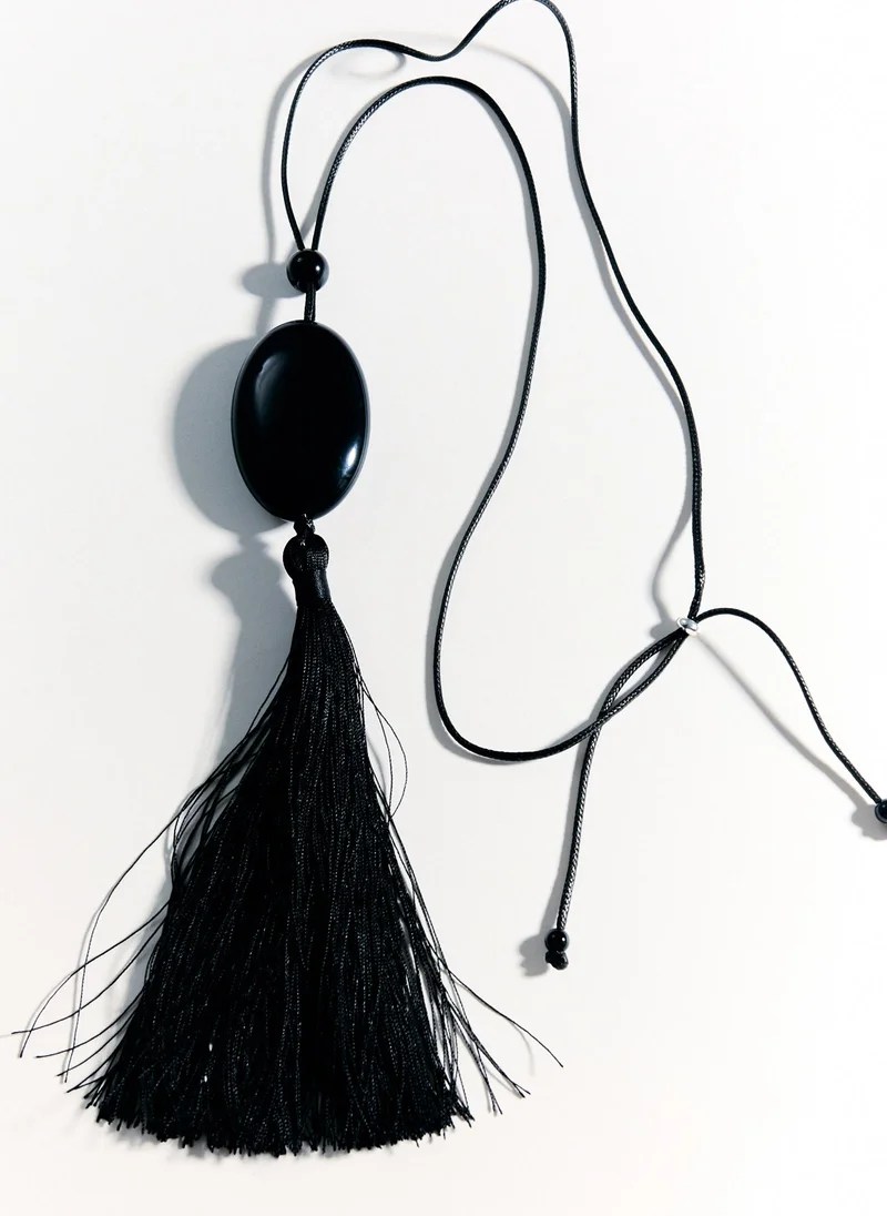 Lichi  Cord necklace with tassel pendant for Women | Best Price UAE