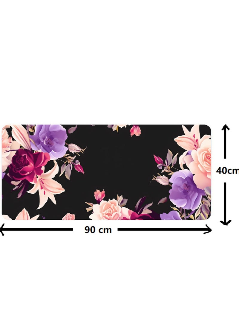 Large Mouse Pad For Desktop 900x400x3mm Extended Keyboard Pad Gaming Mouse Pad Non-slip Rubber Base Mouse Pad Desk Accessories Ladies Desk Storage Box - Image 2