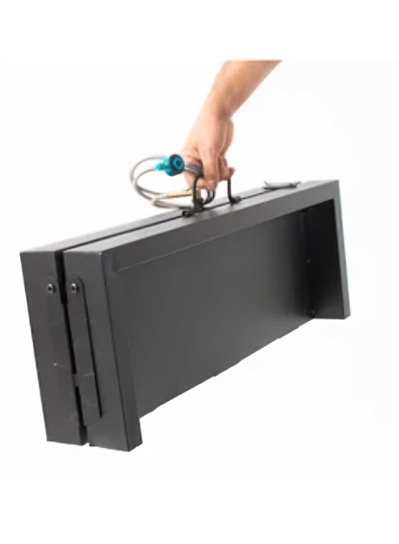 منقل فحم للشواء مناسب للرحلات و التخييم لون أسود - Image 3