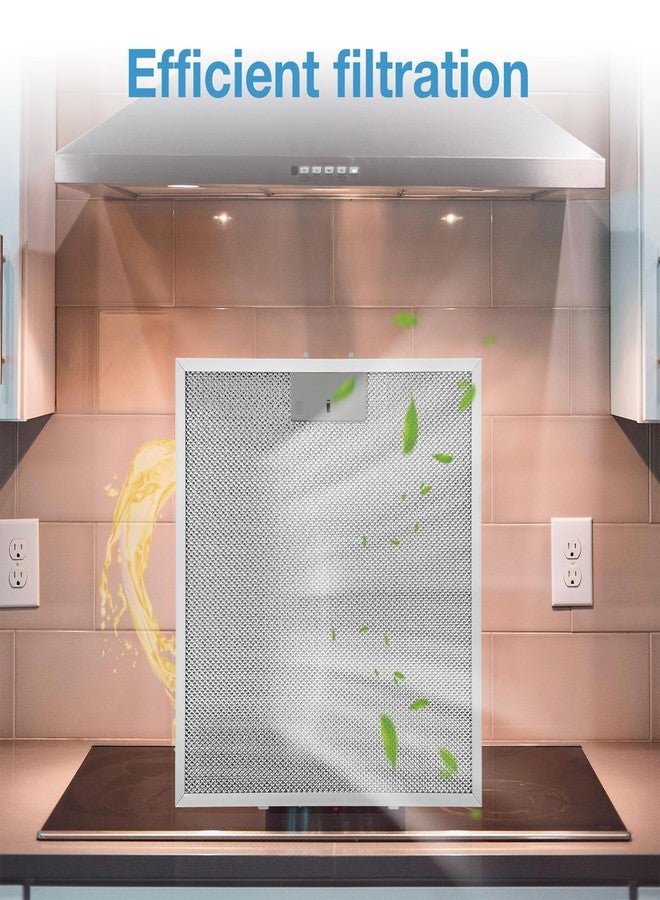 akrishely WA0575 Range Hood Filter 14-3/8" x 13-1/2" Compatible with Vissani 30-inch Pyramid or Wall Mount Range Hood, 5-Layer Aluminum Mesh Vent Filter （2 Pack） - Image 4