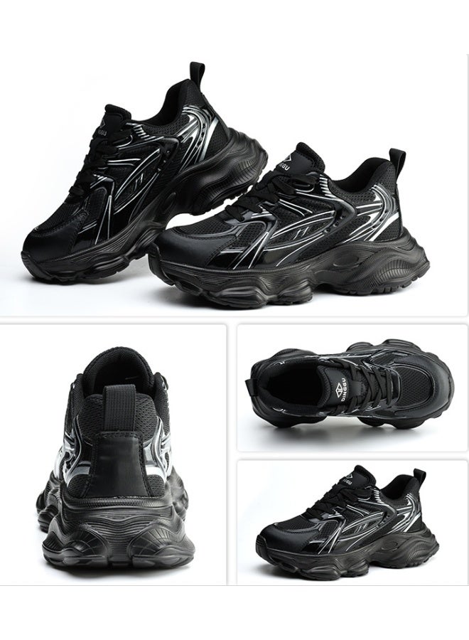 NIBEMINENT Labor Insurance Shoes Women's Anti-smashing and Anti-piercing Steel Baotou Safety Shoes Flying Weaving Lightweight Anti-skid - Image 2