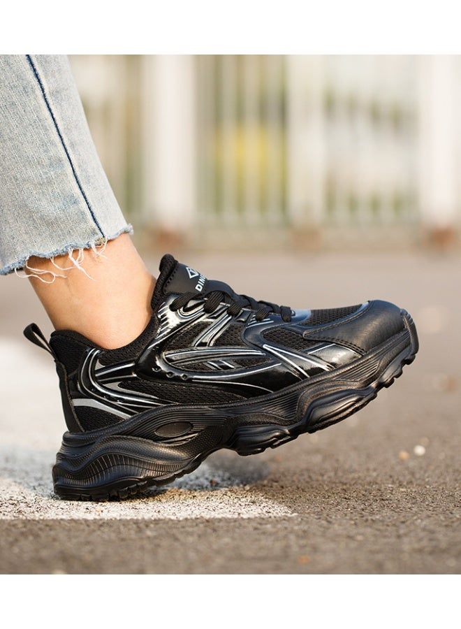 NIBEMINENT Labor Insurance Shoes Women's Anti-smashing and Anti-piercing Steel Baotou Safety Shoes Flying Weaving Lightweight Anti-skid - Image 1