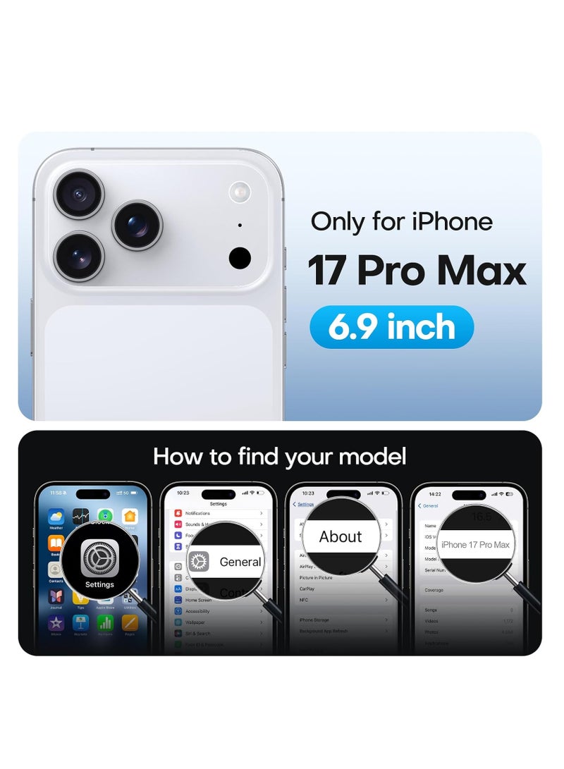 iPhone 17 Pro Max Case Liquid Silicone Silky Soft Touch Cover iPhone 17 Pro Max Full-Body Protection Anti-Scratch Shockproof Phone Case For iPhone 17 Pro Max 6.9-Inch - Image 2