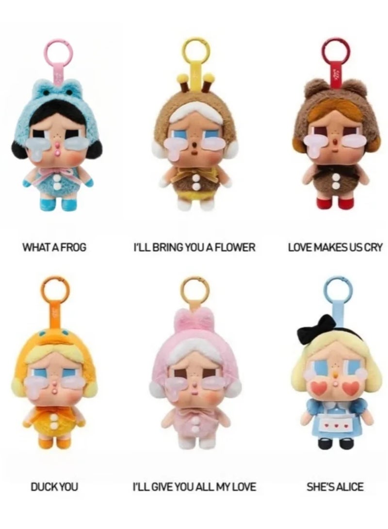 كراي بيبي 6-PACKS Doll Pendant，CRYBABY Vinyl Plush Doll 13cm - Image 1