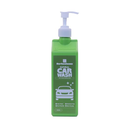 Herbocleanz Car Wash Shampoo Foaming Formula for Deep Cleaning & Shine Safe on Paint, Coating & Ceramic pH Balanced Car Detergent for Exterior Auto Detailing – 500 ml - Image 1