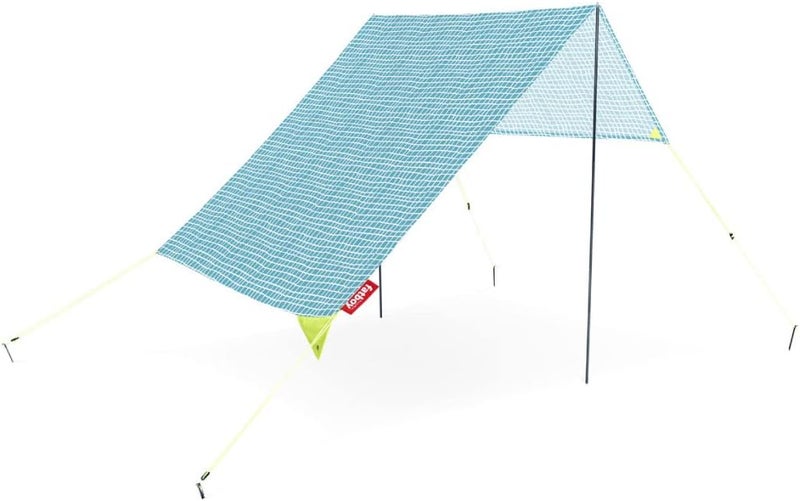 Fatboy Miasun Beach Tent |3 m² of shade | Fits 2 adults and 2 kids | cotton fabric with aluminum poles and ground pegs | Lightweight and compact | 330x190x140 cm - Venice - Image 1