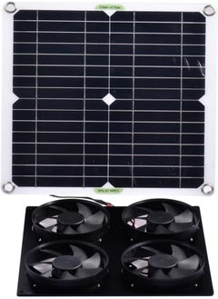 5 Pcs 4 Solar Panel Fan Kit 100W - Portable Solar Ventilation Fan - Portable Ventilator Exhaust Fan For Chicken Coops, Greenhouse, Shed, Pet House - pzsku/Z7A132912612063ED105EZ/45/_/1735973431/e21c436b-c4fb-4ba0-943c-0941d6ef9a69