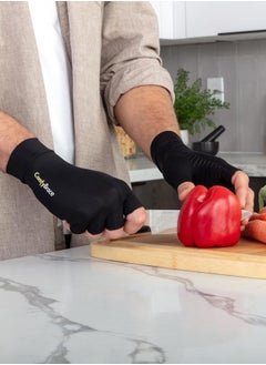 ComfyBrace Copper Infused Compression Arthritis Gloves for Hand & Finger Relief from pain/swelling caused by Rheumatoid Arthritis, Carpal Tunnel, Tendonitis and Poor Circulation, Fits Men & Women  - Image 3