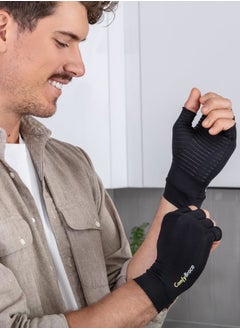 ComfyBrace Copper Infused Compression Arthritis Gloves for Hand & Finger Relief from pain/swelling caused by Rheumatoid Arthritis, Carpal Tunnel, Tendonitis and Poor Circulation, Fits Men & Women  - Image 5